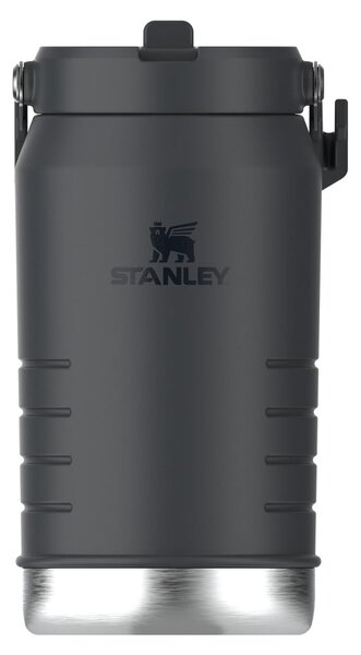 Черен термос от неръждаема стомана 1,9 l IceFlow™ Flip Straw 2.0 Black – Stanley