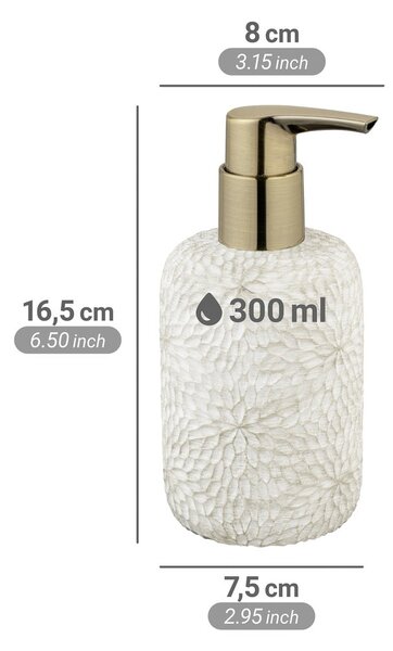 Бял диспенсер за сапун от полиресин 300 ml Montalfano – Wenko