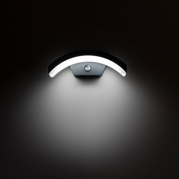 Brilagi - LED външно стенен осветител с сензор ARCELO LED/8W/230V IP54