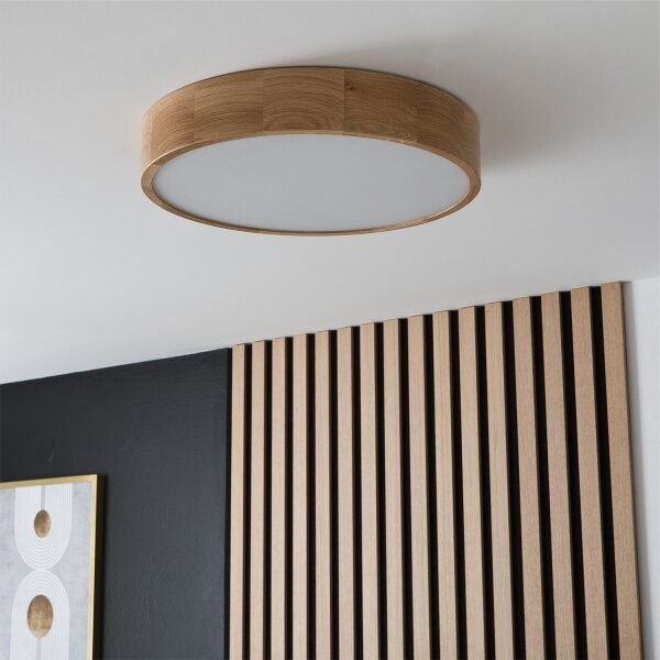 Brilagi - LED таванно осветително тяло CARVALHO LED/36W/230V, дъб, диаметър 47,5 см