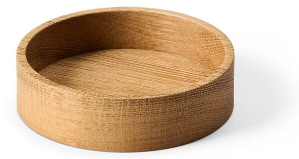 Декоративна дървена кутия за съхранение в естествен цвят ø 11x3 cm Circle S – LIND DNA