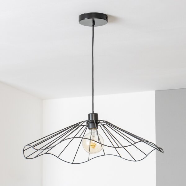 Brilagi - LED полилей на кабел CERIA WIRE 1xE27/40W/230V Ø 60 см черен