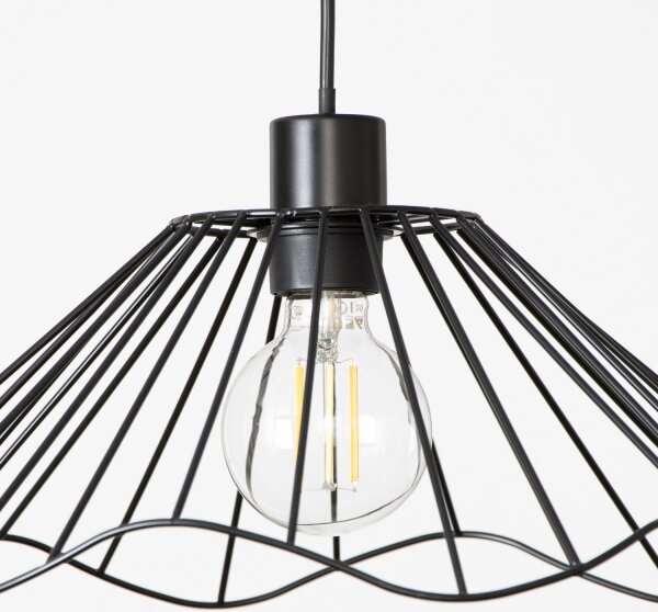 Brilagi - LED полилей на кабел CERIA WIRE 1xE27/40W/230V Ø 40 см, черен