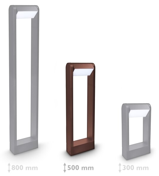 Brilagi - LED външна лампа CROTONE LED/7W/230V кафява IP54 50 см