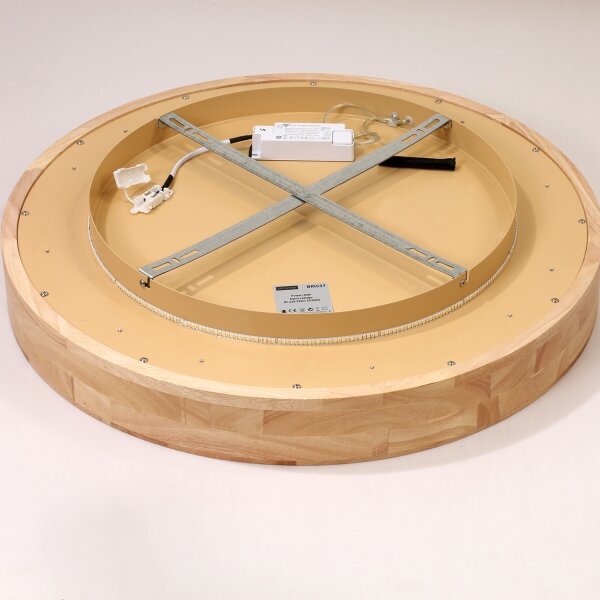 Brilagi-LED Таванно осветително тяло FALCON WOOD LED/40W/230V 3000/4000/6000K 60 см дърво