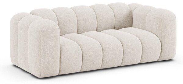 Кремав шенилов диван 200 cm Lupine – Micadoni
