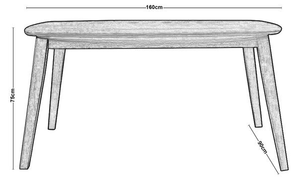 Трапезна маса цвят опушен бук
