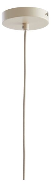 Бежово висящо осветително тяло с текстилен абажур ø 29 cm Elati – Light & Living