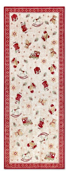 Червена пътека с коледен мотив със смес от памук 80x200 cm Toy's Delight Red Christmas – Villeroy&Boch