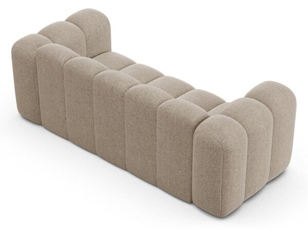 Бежов шенилов диван 200 cm Lupine – Micadoni