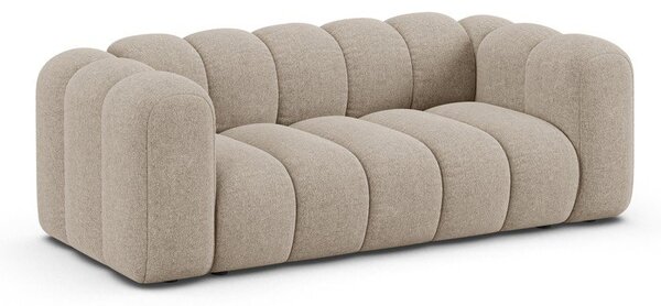 Бежов шенилов диван 200 cm Lupine – Micadoni