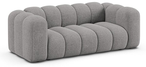 Сив шенилов диван 200 cm Lupine – Micadoni