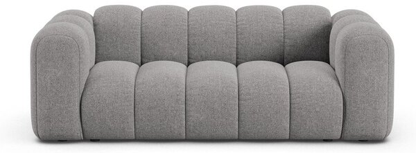Сив шенилов диван 200 cm Lupine – Micadoni