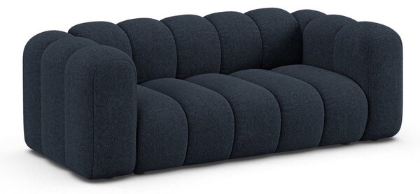 Тъмносин шенилов диван 200 cm Lupine – Micadoni