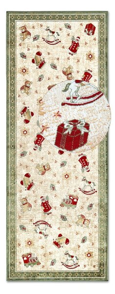 Зелена пътека с коледен мотив със смес от памук 80x200 cm Toy's Delight Green Christmas – Villeroy&Boch