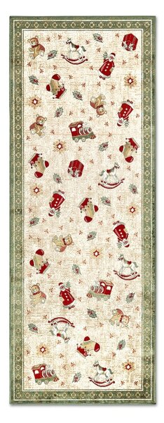 Зелена пътека с коледен мотив със смес от памук 80x200 cm Toy's Delight Green Christmas – Villeroy&Boch