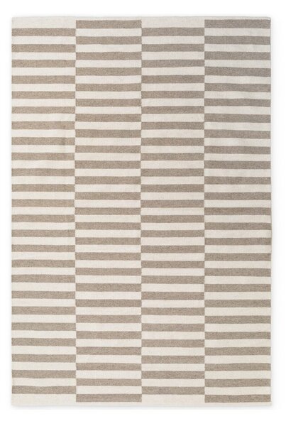 Бял/сив двустранен/ръчно изработен вълнен килим 200x300 cm Vika – Hanse Home