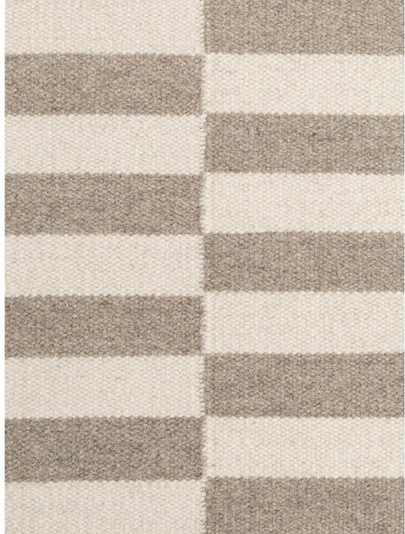 Бял/сив двустранен/ръчно изработен вълнен килим 200x300 cm Vika – Hanse Home