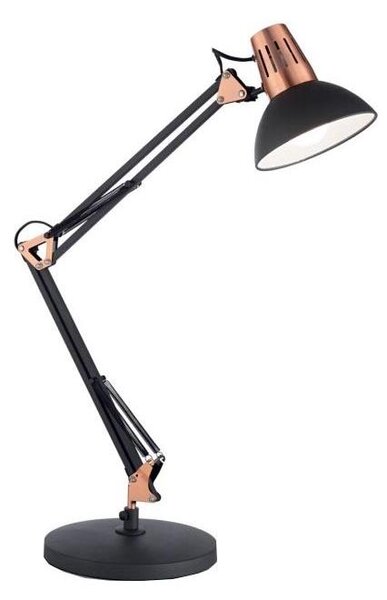 Ideal Lux - Настолна лампа WALLY 1xE27/42W/230V черна/медна