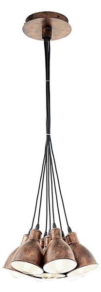Eglo 49494 - Полилей PRIDDY 1 7xE27/60W/230V
