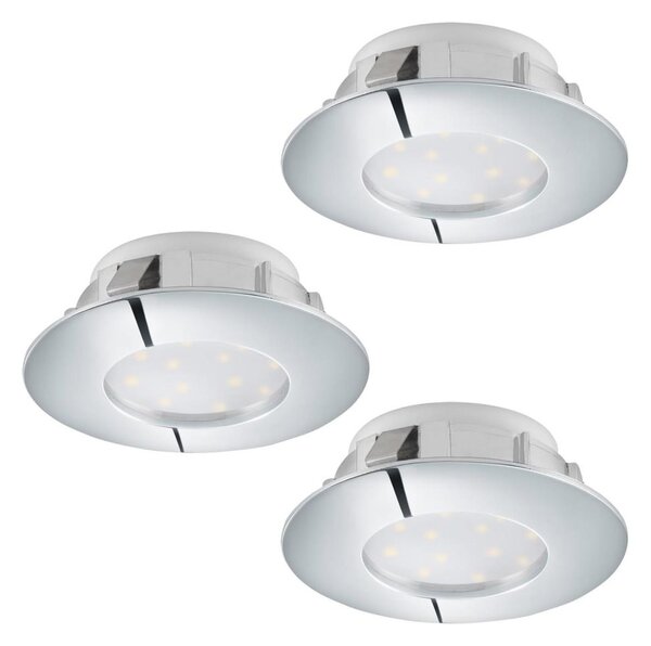 Eglo 95822 - КОМПЛЕКТ 3x вградени LED осветителни тела PINEDA LED/4,9W/230V