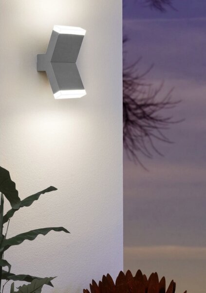 Eglo 96706 - LED Стенна лампа CANTZO 2xLED/4W/230V сива