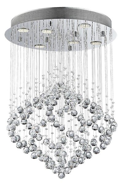 Luxera 62412 - Кристален повърхностно монтиран Полилей CHESTER 6xGU10/50W/230V