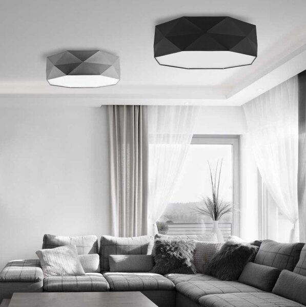 Лампа за таван KANTOOR 4xE27/60W/230V черна
