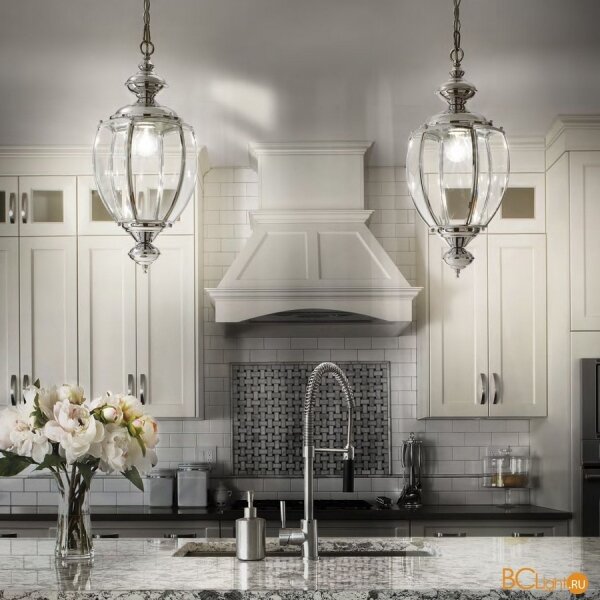 Ideal Lux - Полилей на верига 1xE27/60W/230V диаметър 25 см лъскав хром