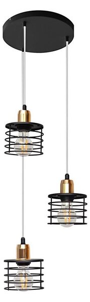 Полилей на верижка EDISON 3xE27/15W/230V