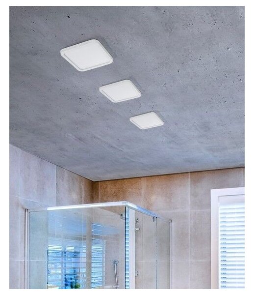 Azzardo AZ2837 - LED вграден таванен осветител за баня SLIM LED/12W/230V IP44