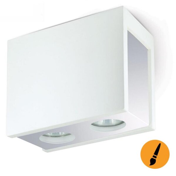 Таванна Точково осветително тяло PURO хромE 2xGU10/25W/230V