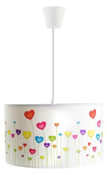 Детски полилей на верижка HEARTS 1xE27/60W/230V