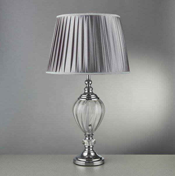Searchlight EU3721CL - Настолна лампа GREYSON 1xE27/60W/230V