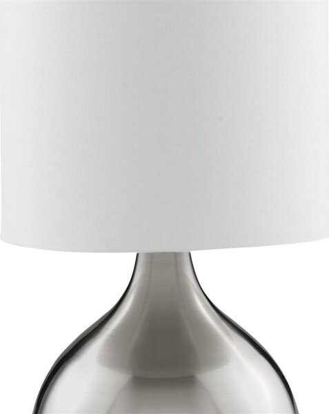 Searchlight EU3923SS - Настолна лампа TOUCH 1xE14/40W/230V