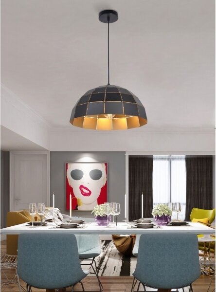 Top Light Apolo 30C - Пендел 1xE27/40W/230V златист/черен
