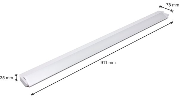 LED Лампа за под кухненски шкаф LED/15W/230V бяла
