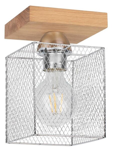 Spot-Light 8175174 - Плафон NORMAN WOOD 1xE27/25W/230V матов дъб