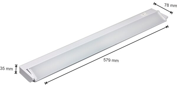 LED Лампа за под кухненски шкаф LED/10W/230V бяла