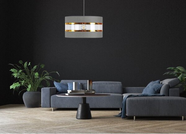 Пендел LIND 1xE27/60W/230V сив