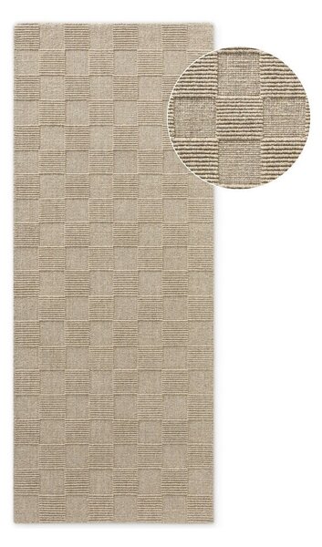 Бежова ръчно изработена вълнена пътека 80x200 cm Scala – Villeroy&Boch
