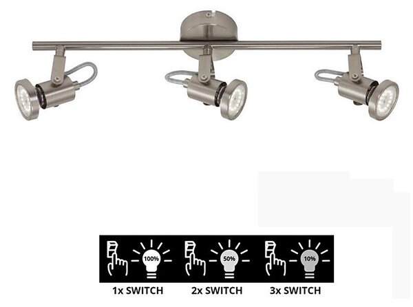 Briloner 2712-032 - LED димируема точкова светлина SEMPLICE 3xGU10 / 5W / 230V