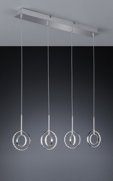 Reality - LED Висящ полилей PRATER 4xLED/4W/230V