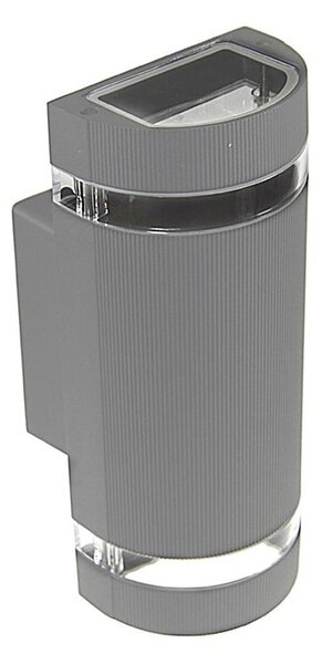Екстериорен аплик KORTEK 2xGU10/30W/230V IP44 сив