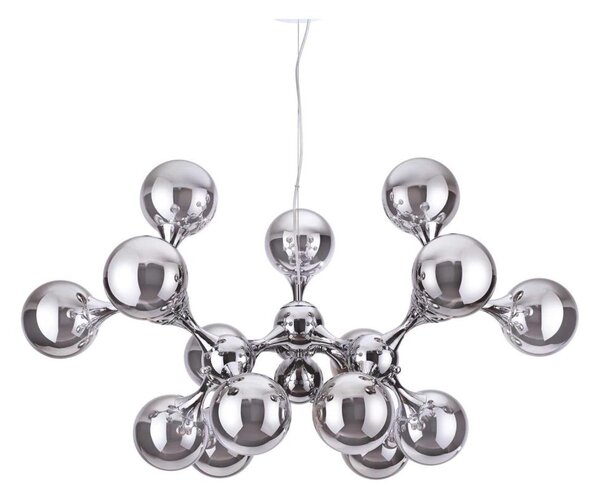 Ideal Lux - Полилей на кабел NODI 15xE14/28W/230V диам. 105 cm лъскав хром