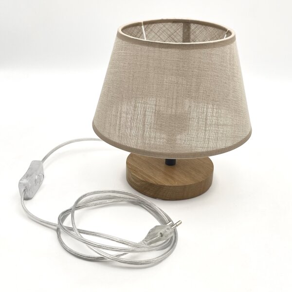 Brilagi - LED Настолна лампа ANTHONY 1xE14/40W/230V дъб/бежов