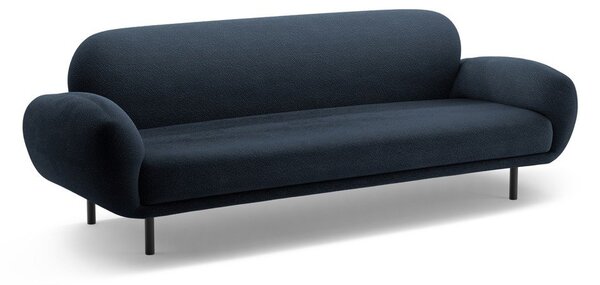 Тъмносин диван от букле 208 cm Poppy – Micadoni