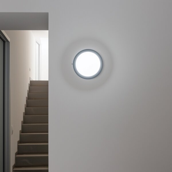 Brilagi - Екстериорна LED лампа за таван LED/13W/230V Ø 17 см IP54 антрацит