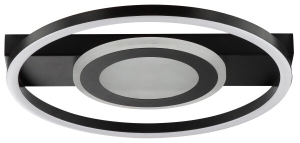 Brilliant - LED RGBW плафон с възможност за димиране MAUREEN LED/20W/230V 3000-6500K черен + дистанционно управление