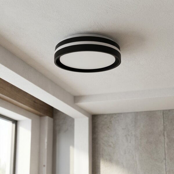 Brilagi - LED плафон NAOMI LED/24W/230V Ø 28,5 cm черен